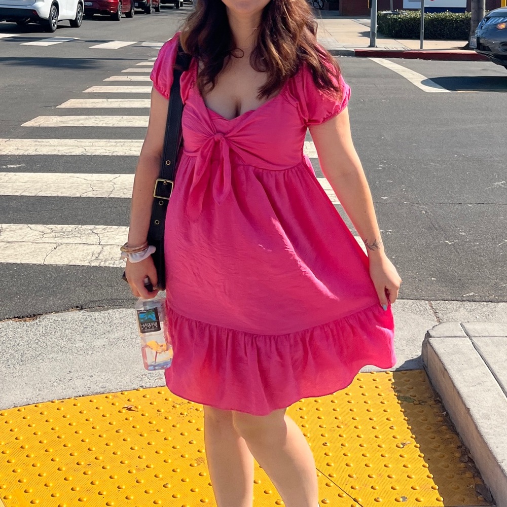 Pink Baby Doll Dress